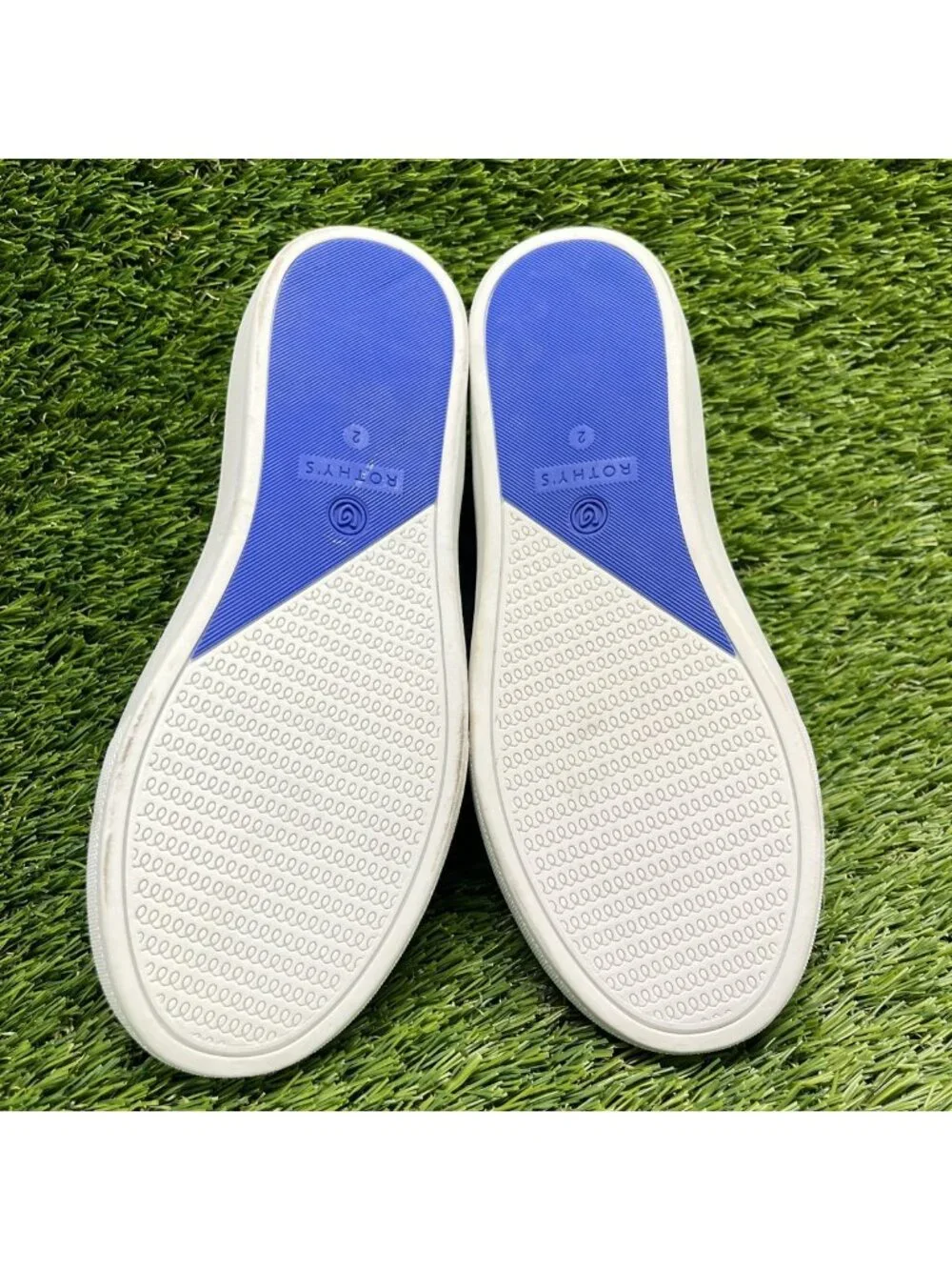 Rothy's The Kids Flame Fire Boys Size 2Y White Red Casual Slip On Flats Shoes